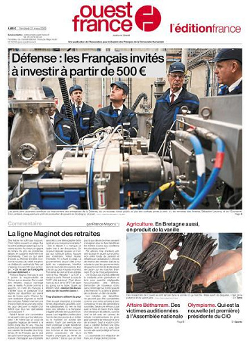 Ouest-France Édition France - 21 Mars 2025