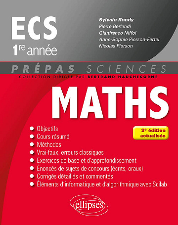 Mathématiques ECS 1re année - Pierre Berlandi (2017)