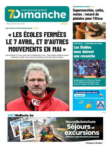 Pack Journaux Belges Du Dimanche 23 Mars 2025