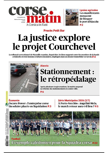 Corse Matin du Mardi 25 Mars 2025