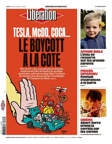 Libération du Mercredi 26 Mars 2025