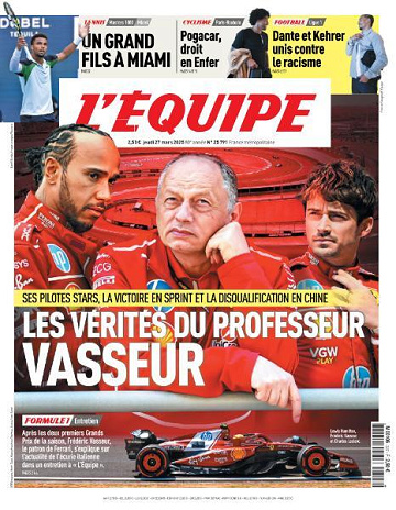 L’equipe du Jeudi 27 Mars 2025