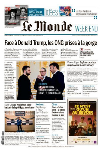 Le Monde du Samedi 29 Mars 2025