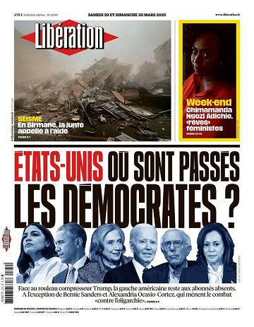Libération du Samedi 29 et Dimanche 30 Mars 2025