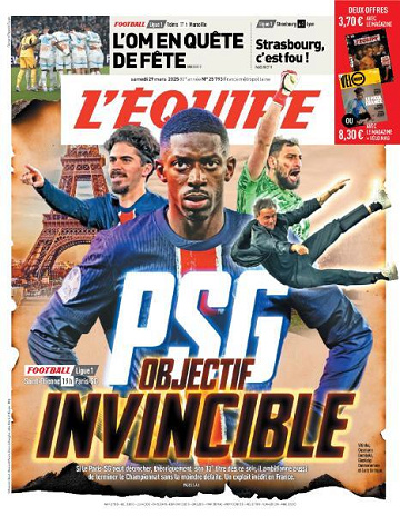 L’equipe du Samedi 29 Mars 2025