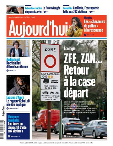 Aujourd’hui en France - 31 Mars 2025