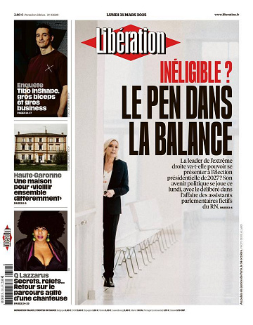 Libération du Lundi 31 Mars 2025