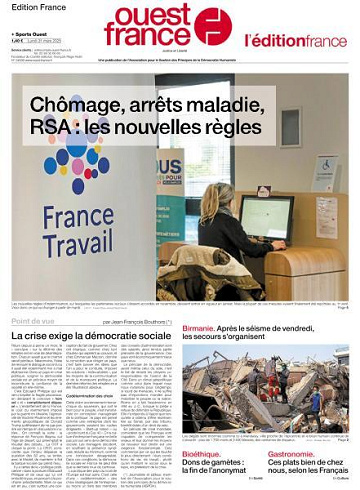 Ouest-France Édition France - 31 Mars 2025