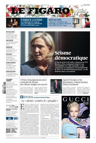 Le Figaro du Mardi 1er Avril 2025