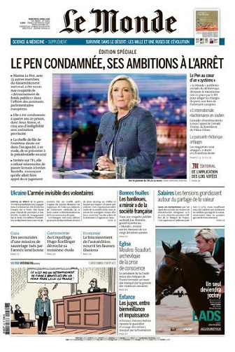 Le Monde du Mercredi 2 Avril 2025