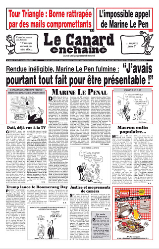 Le Canard enchaîné NR 5447 Du Mercredi 2 Avril 2025