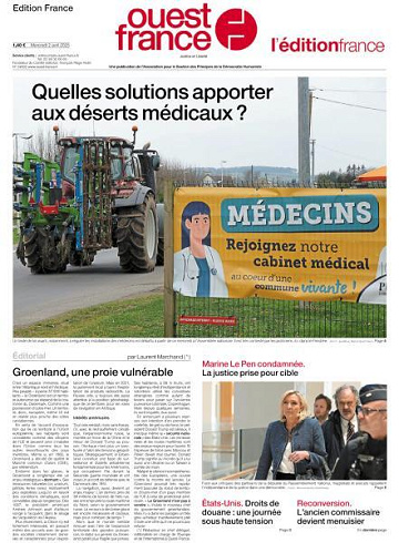 Ouest-France Édition France - 2 Avril 2025