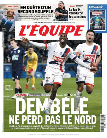 L’equipe du Mercredi 2 Avril 2025
