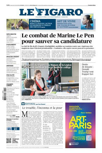 Le Figaro du Mercredi 2 Avril 2025