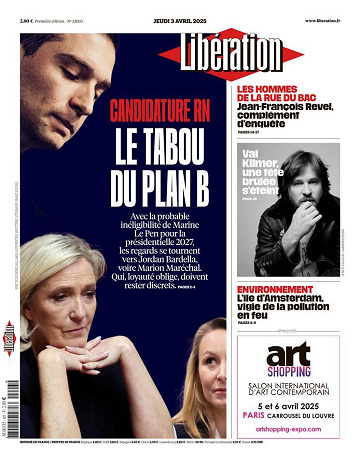 Libération du Jeudi 3 Avril 2025
