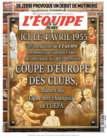 L’equipe du Vendredi 4 Avril 2025