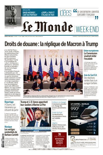 Le Monde du Samedi 5 Avril 2025