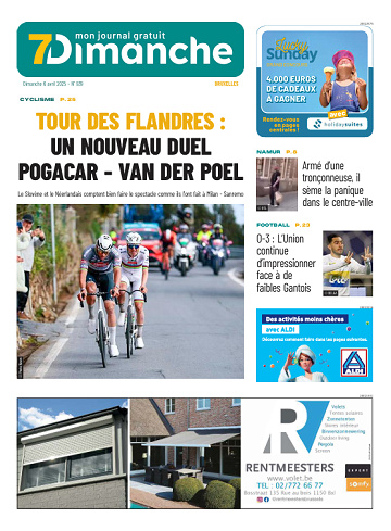 Pack Journaux Belges Du Dimanche 6 Avril 2025
