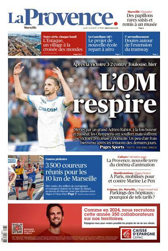 La Provence - 7 Avril 2025