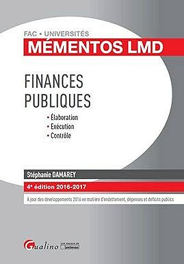 Mémentos LMD, Finances publiques 2016 - Stephanie Damarey (2016)