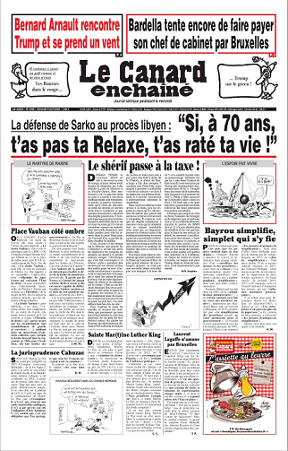 Le Canard enchaîné NR 5448 Du Mercredi 9 Avril 2025