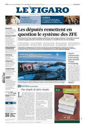 Le Figaro du Mercredi 9 Avril 2025