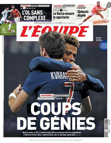 L’equipe du Jeudi 10 Avril 2025