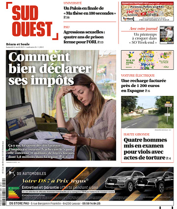 Sud Ouest (10 éditions) - 12 Avril 2025