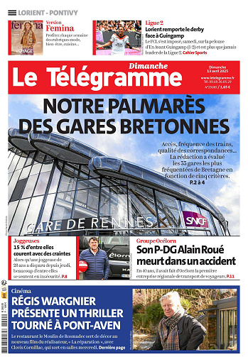 Le telegramme Pontivy-Lorient du dimanche 13 Avril 2025