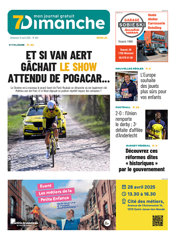 Pack Journaux Belges Du Dimanche 13 Avril 2025