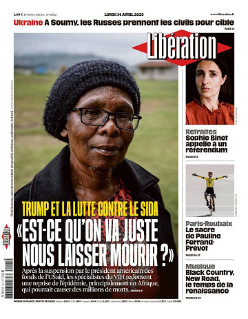 Libération du Lundi 14 Avril 2025