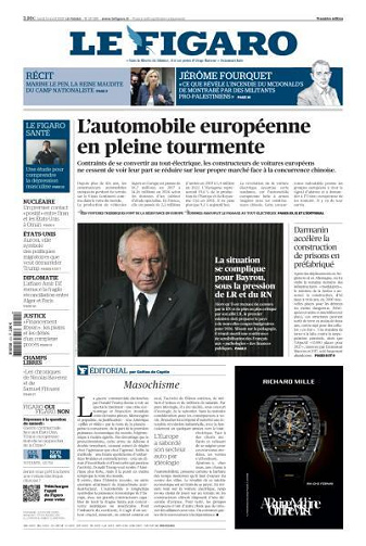 Le Figaro du Lundi 14 Avril 2025