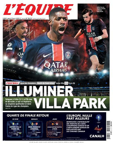 L’equipe du Mardi 15 Avril 2025