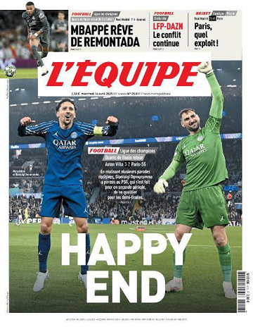 L’equipe du Mercredi 16 Avril 2025