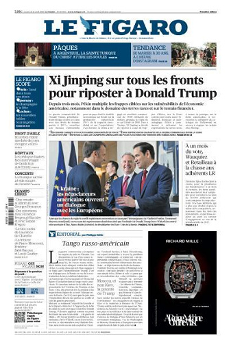 Le Figaro du Vendredi 18 Avril 2025