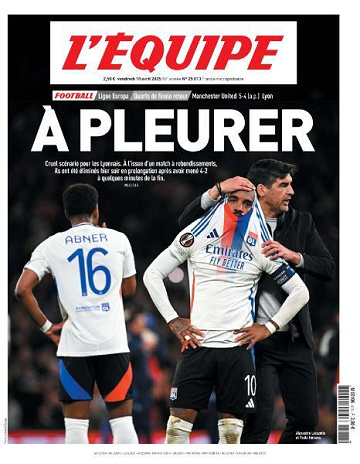L’equipe du Vendredi 18 Avril 2025