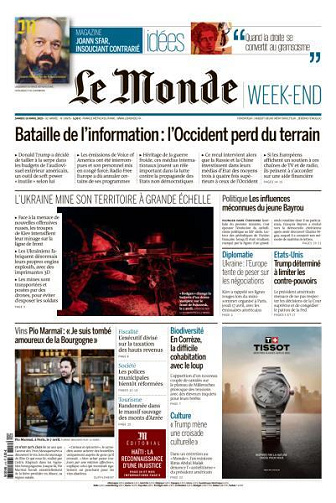 Le Monde du Samedi 19 Avril 2025