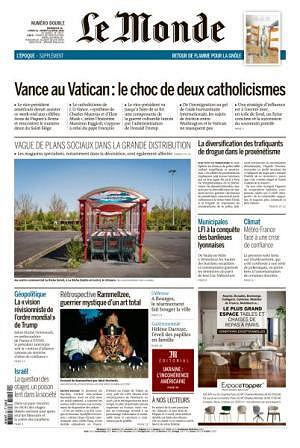 Le Monde du Dimanche 20 et Mardi 22 Avril 2025