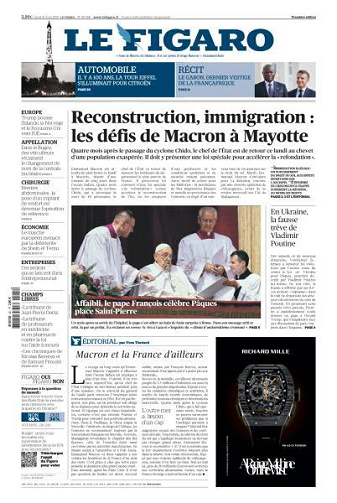 Le Figaro du Lundi 21 Avril 2025