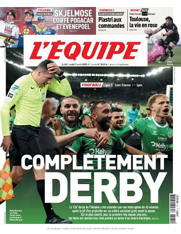 L’equipe du Lundi 21 Avril 2025