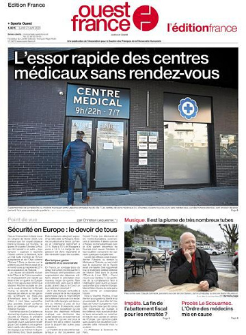 Ouest-France Édition France - 21 Avril 2025
