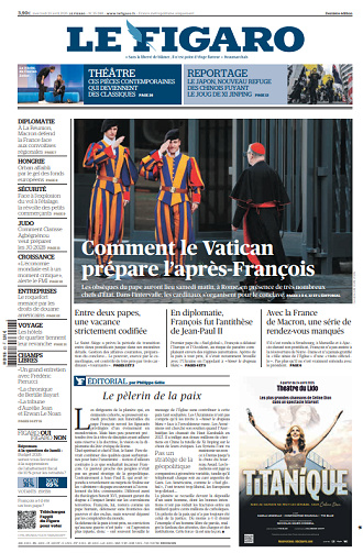 Le Figaro du Mercredi 23 Avril 2025