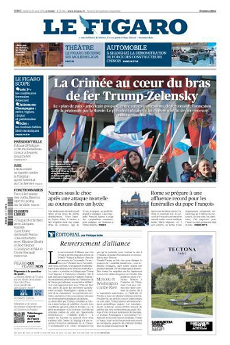 Le Figaro du Vendredi 25 Avril 2025