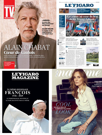 Pack Le Figaro et ses 3 suppléments - Vendredi 25 Avril 2025