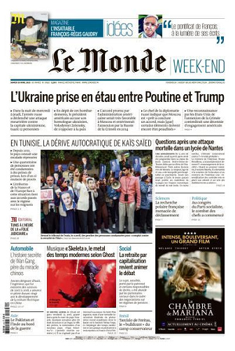 Le Monde du Samedi 26 Avril 2025