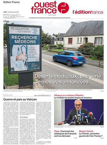 Ouest-France Édition France - 26 Avril 2025