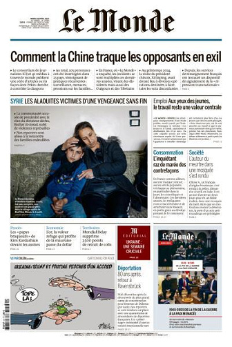 Le Monde du Mardi 29 Avril 2025