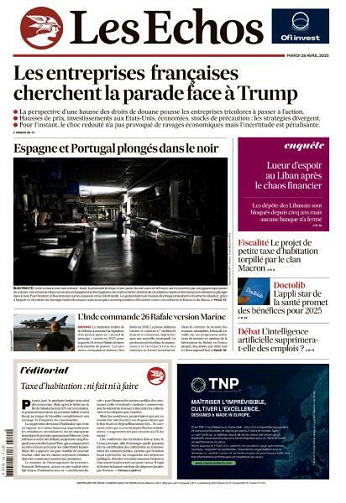Les Echos - 29 Avril 2025