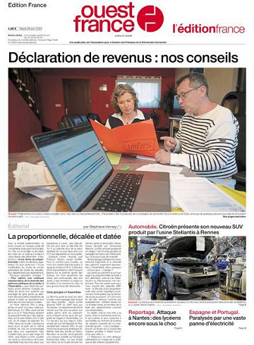 Ouest-France Édition France - 29 Avril 2025
