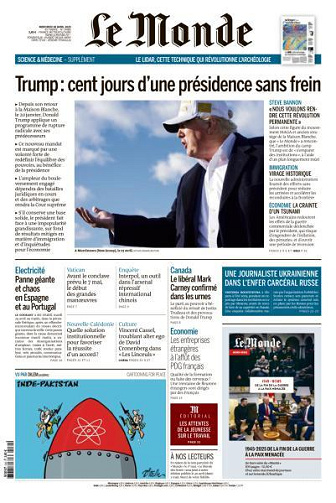 Le Monde du Mercredi 30 Avril 2025
